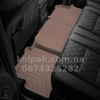 Floor mats for Land Rover Range Rover Sport 2005-2013, with raised edges, rear, beige, Weathertech 453622 — photo 2
