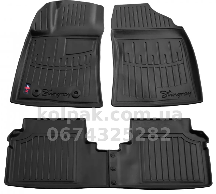 Polyurethane floor mats for Toyota Avensis T27 2009-2018, with raised edges, 4 pcs, Stingray, 5022144 Polyurethane floor mats for Toyota Avensis T27 2009-2018, with raised edges, 4 pcs, Stingray, 5022144 β photo 1