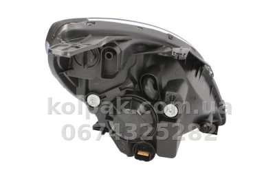 Передня ліва фара Hyundai i20 2008-2012, H4, електричне регулювання, із мотором, Depo, 221-1151LMLD-EM — фото 2