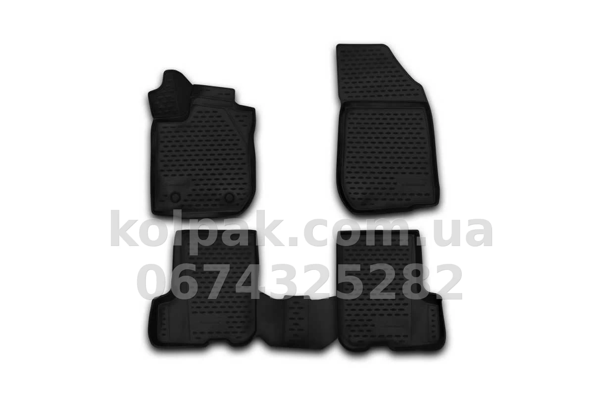 Floor mats for Renault Sandero 2014-, 3D, 4 pcs, Novline, NLC.41.32.210k Floor mats for Renault Sandero 2014-, 3D, 4 pcs, Novline, NLC.41.32.210k β photo 1