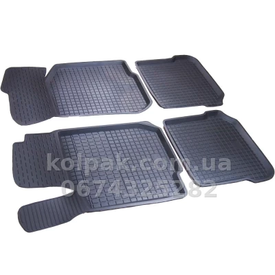 Floor mats for Skoda Octavia Tour 1996-2004/Volkswagen Golf 4 1997-2003/Bora 1998-2005/Seat Toledo 1999-2004, with raised edges, 4 pcs, Polytep, 43851 — photo 3