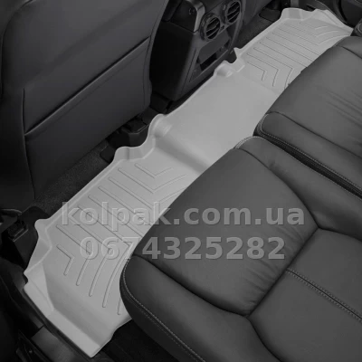 Floor mats for Land Rover Discovery 2013-, with raised edges, rear, grey, Weathertech 463623 — photo 2