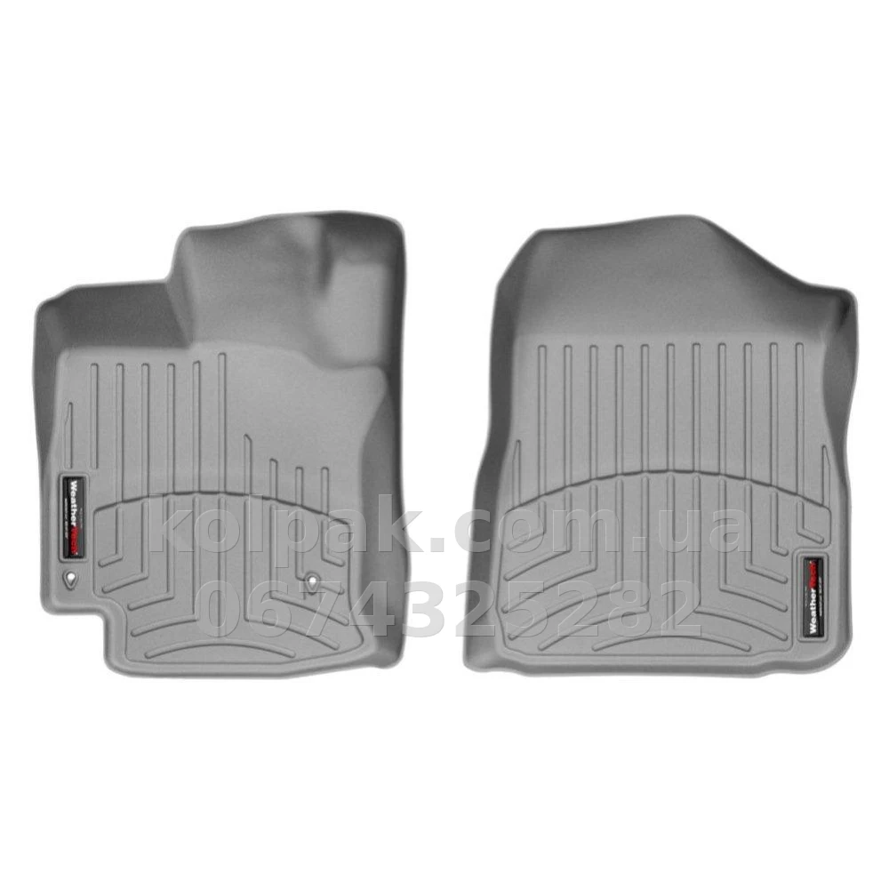 Floor mats for Toyota Venza 2008-2012, with raised edges, front, grey, Weathertech 461831 Floor mats for Toyota Venza 2008-2012, with raised edges, front, grey, Weathertech 461831 β photo 1