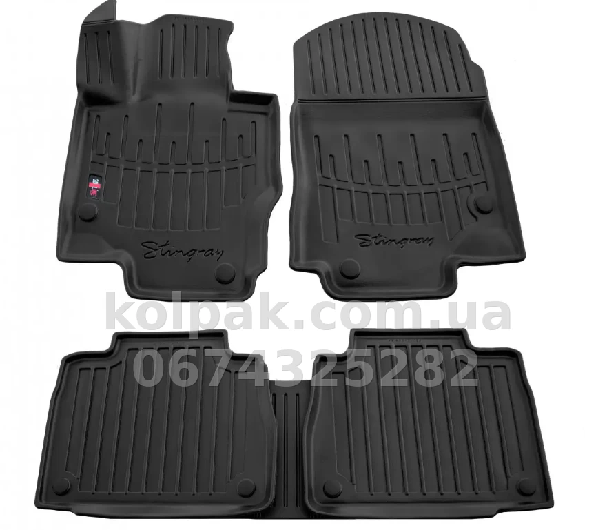Polyurethane floor mats for Mercedes-Benz GLE-Class W167 2018-, with raised edges, 5 pcs, Stingray, 5012025 Polyurethane floor mats for Mercedes-Benz GLE-Class W167 2018-, with raised edges, 5 pcs, Stingray, 5012025 β photo 1