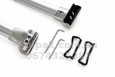 Поперечки HAVOC на інтегровані рейлінги Jeep Grand Cherokee WK2 2011–2021, хром Поперечки HAVOC на інтегровані рейлінги Jeep Grand Cherokee WK2 2011–2021, хром — фото 3