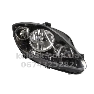 Передня права фара Seat Leon 2009-2012, H7/H1, електричне регулювання, чорна рамка, Depo, 445-1125R-LDEM2 Передня права фара Seat Leon 2009-2012, H7/H1, електричне регулювання, чорна рамка, Depo, 445-1125R-LDEM2