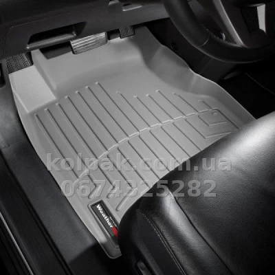 Floor mats for Honda CR-V 2007-2012, with raised edges, front, grey, Weathertech 463161 — photo 2