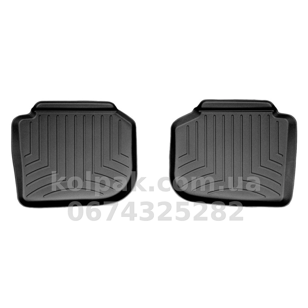 Floor mats for Volkswagen Passat B7/B8, USA 2010-, USA, with raised edges, rear, black, Weathertech 443842 Floor mats for Volkswagen Passat B7/B8, USA 2010-, USA, with raised edges, rear, black, Weathertech 443842 β photo 1