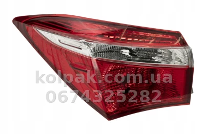 Задній лівий ліхтар Toyota Corolla 2013-2016, EUR, зовнішній, Depo, 212-191FL-UE
