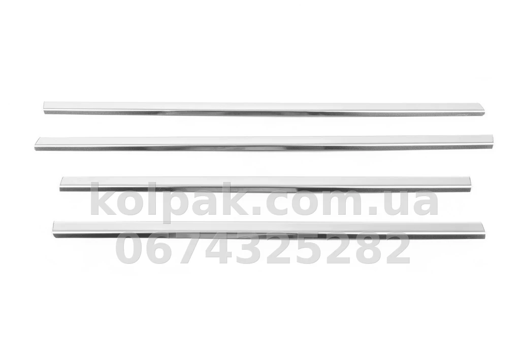 Chrome window trims (4 pcs, lower) Ford Fiesta 2002-2008, Carmos, 6450350 Chrome window trims (4 pcs, lower) Ford Fiesta 2002-2008, Carmos, 6450350 β photo 1