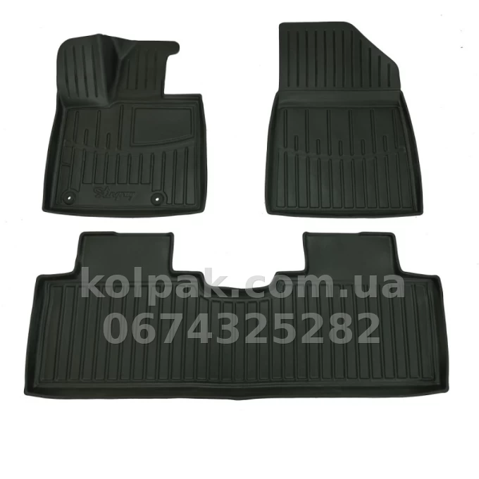 Polyurethane floor mats for BYD Leopard 3 2025- with raised edges, 3 pcs Stingray 5068093 Polyurethane floor mats for BYD Leopard 3 2025- with raised edges, 3 pcs Stingray 5068093 β photo 1