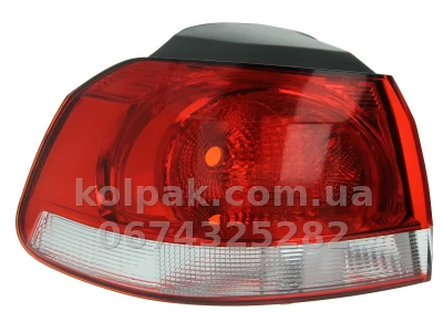 Задній лівий ліхтар Volkswagen Golf 6 2008-2012, зовнішній, тип Valeo, Depo, 441-19A2L-UE
