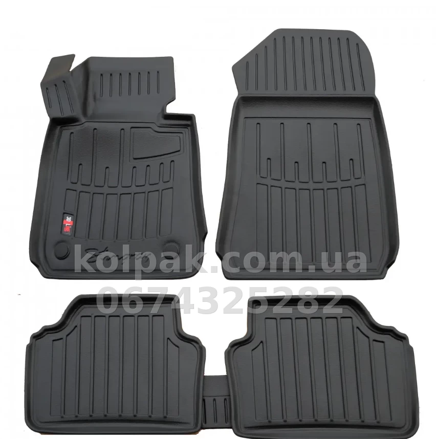 Поліуретанові килимки в салон BMW 3-Series E90/E91 2004-2013, з бортиком, 5 шт., Stingray, 5027075 Поліуретанові килимки в салон BMW 3-Series E90/E91 2004-2013, з бортиком, 5 шт., Stingray, 5027075 — фото 1