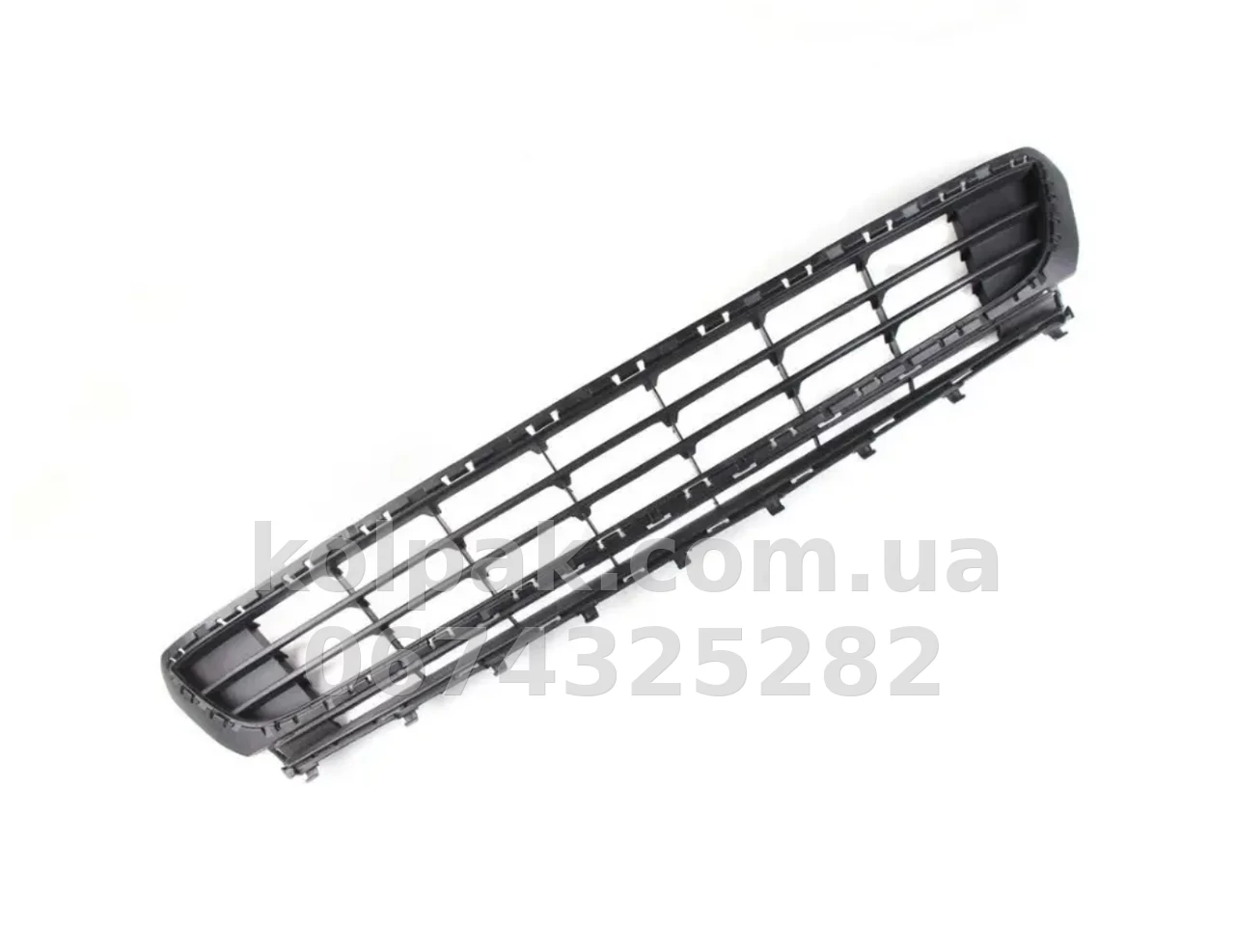 Решітка бампера Volkswagen Golf 8 2020-, крім GTI, з отвором для датчика паркування, середня, чорна, AVTM, 5H0853677G9B9, 187473910 Решітка бампера Volkswagen Golf 8 2020-, крім GTI, з отвором для датчика паркування, середня, чорна, AVTM, 5H0853677G9B9, 187473910 — фото 1