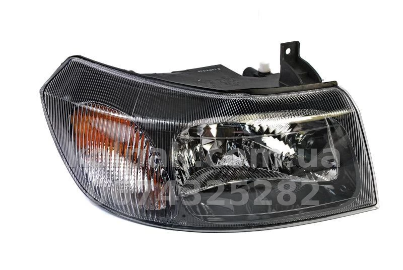 Front right headlight Ford Transit 2000-2006, H4, black, electric adjustment, Depo, 431-1147R-LDEM2 Front right headlight Ford Transit 2000-2006, H4, black, electric adjustment, Depo, 431-1147R-LDEM2 β photo 1