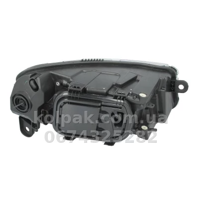 Передня ліва фара Audi A6 2005-2011, H7, електричне регулювання, з помаранчевим покажчиком повороту, Depo, 446-1111L-LD-EM — фото 2