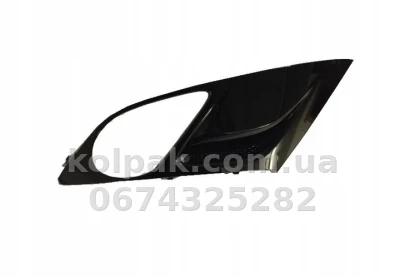 Ліва решітка бампера Opel Zafira Tourer C 2011-2016, з отвором для протитуманної фари, чорна, AVTM, 185228911