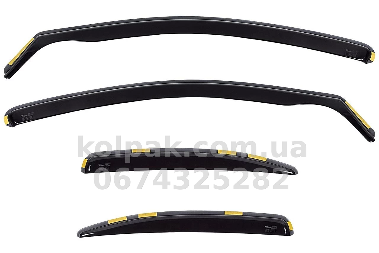 In-channel window wind deflectors for Mitsubishi Lancer 10 2007- 4D 4 pcs 23357 Heko In-channel window wind deflectors for Mitsubishi Lancer 10 2007- 4D 4 pcs 23357 Heko β photo 1