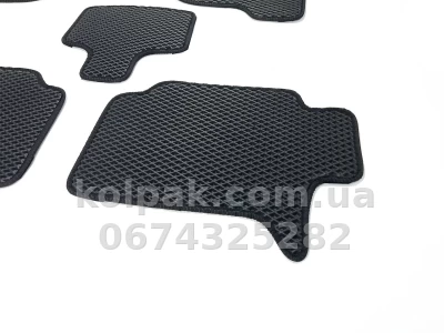 Килимки в салон Mitsubishi Pajero Sport 2008-2015, EVA, чорні, 5 шт., AVTM BLCEV1402 — фото 6