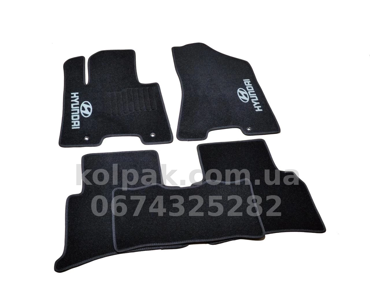 Carpet floor mats for Hyundai Tucson 2015-, black, 5 pcs, AVTM BLCCR1243 Carpet floor mats for Hyundai Tucson 2015-, black, 5 pcs, AVTM BLCCR1243 β photo 1