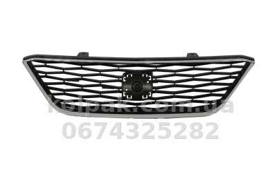 Решітка радіатора Seat Ibiza 2012-2017, чорна/хромована, AVTM, 186211990