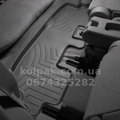 Floor mats for Toyota Highlander 2008-2014, 3 row, with raised edges, black, Weathertech 441153 Floor mats for Toyota Highlander 2008-2014, 3 row, with raised edges, black, Weathertech 441153 β photo 2