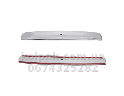 Chrome-plated trim above the number plate (with button) Nissan Qashqai 2007-2013, Carmos, 6452953 — photo 2