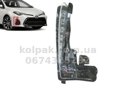 Передня права протитуманна фара Toyota Corolla E17 2016-2019, USA, LED, SE/XSE, Depo, 312-1660R-AS Передня права протитуманна фара Toyota Corolla E17 2016-2019, USA, LED, SE/XSE, Depo, 312-1660R-AS