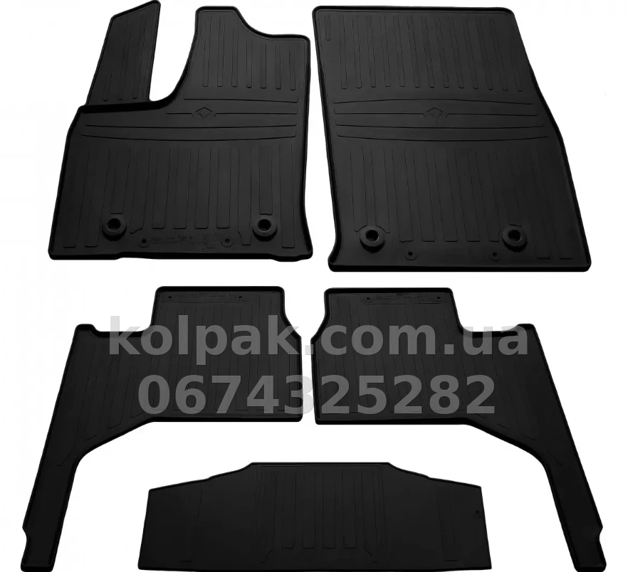 Floor mats for Toyota Land Cruiser 300 2021-, with plastic clips TL, 5 pcs, Stingray, 1022585 Floor mats for Toyota Land Cruiser 300 2021-, with plastic clips TL, 5 pcs, Stingray, 1022585 β photo 1