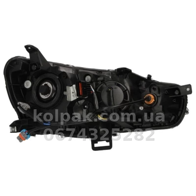 Передня ліва фара Mitsubishi Outlander XL 2010-2012, HB4/HB3, електричне регулювання, чорна, Depo, 214-1198L-LDEM2 Передня ліва фара Mitsubishi Outlander XL 2010-2012, HB4/HB3, електричне регулювання, чорна, Depo, 214-1198L-LDEM2 — фото 2