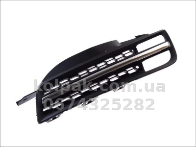 Ліва решітка бампера Nissan Micra K12 2005-2008, із хромованим молдингом, AVTM, 62330BC41A, 5008 993 Ліва решітка бампера Nissan Micra K12 2005-2008, із хромованим молдингом, AVTM, 62330BC41A, 5008 993 — фото 2