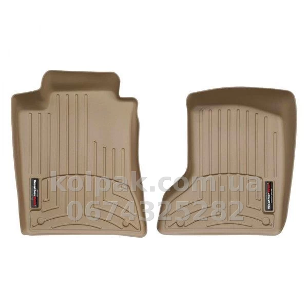 Килимки в салон Mercedes-Benz E-Class W211 2003-2009 4Matic, з бортиком, передні, бежеві, Weathertech 450881 Килимки в салон Mercedes-Benz E-Class W211 2003-2009 4Matic, з бортиком, передні, бежеві, Weathertech 450881 — фото 1