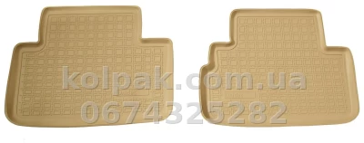 Polyurethane floor mats for Infiniti FX50 S51 2012-/QX70 2013-, beige, Norplast, NPA10-C33-530B — photo 4