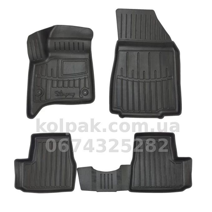 Polyurethane floor mats for Citroen C3 hybrid 2024- with raised edges, 4 pcs Stingray 5003154 Polyurethane floor mats for Citroen C3 hybrid 2024- with raised edges, 4 pcs Stingray 5003154 β photo 1
