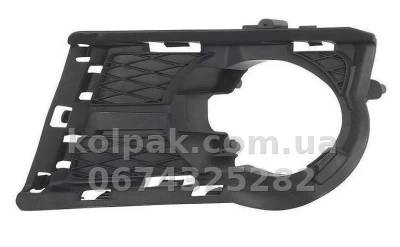 Ліва решітка бампера Volkswagen Tiguan 2007-2011, з отвором для протитуманної фари, AVTM, 5N0853665A9B9, 7114 911