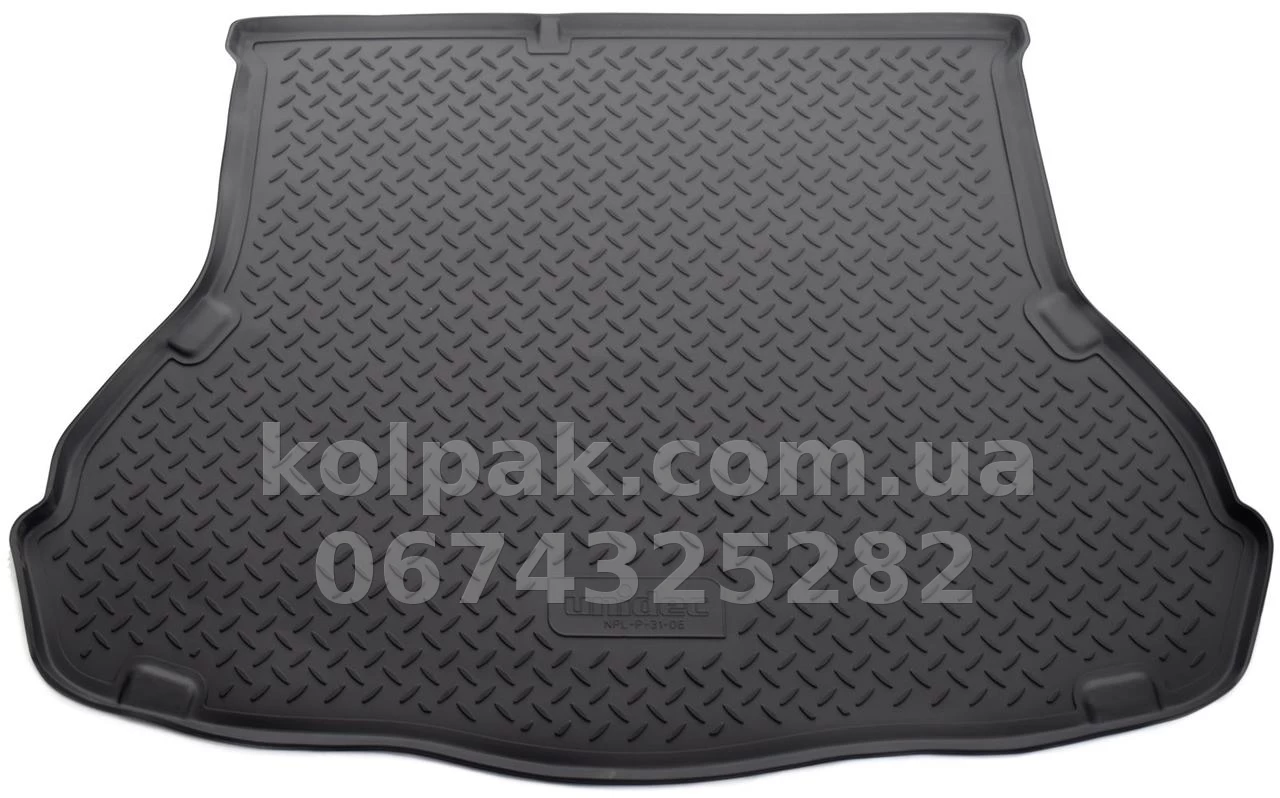 Polyurethane boot mat for Hyundai Elantra MD SD 2011-, Norplast NPL-P-31-06 Polyurethane boot mat for Hyundai Elantra MD SD 2011-, Norplast NPL-P-31-06 β photo 1