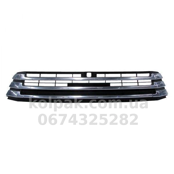 Решітка бампера Toyota Highlander 2016-2019, середня чорна/хром, AVTM, 5,3102E+95, 187062910 Решітка бампера Toyota Highlander 2016-2019, середня чорна/хром, AVTM, 5,3102E+95, 187062910 — фото 1