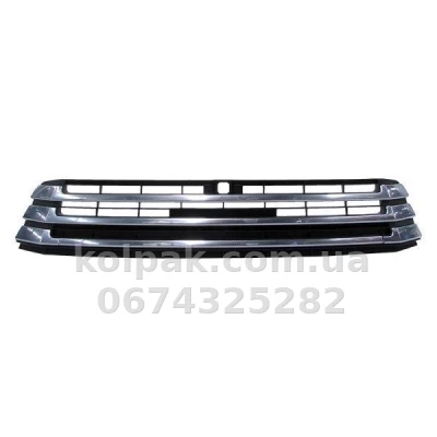 Решітка бампера Toyota Highlander 2016-2019, середня чорна/хром, AVTM, 5,3102E+95, 187062910 Решітка бампера Toyota Highlander 2016-2019, середня чорна/хром, AVTM, 5,3102E+95, 187062910