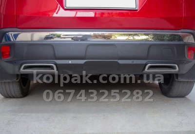 Chrome-plated Trims for surround rear bumper (2 pcs) Peugeot 3008 2016-, OmsaLine, 5719107 Chrome-plated Trims for surround rear bumper (2 pcs) Peugeot 3008 2016-, OmsaLine, 5719107 β photo 2