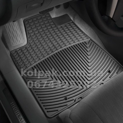 Floor mats for Toyota Highlander 2008-2014, hybrid, front, black, Weathertech W120 — photo 2