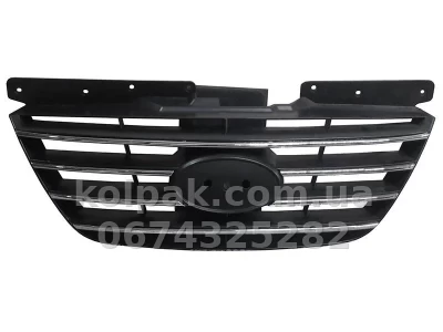 Решітка радіатора Hyundai Sonata NF 2008-2010, чорна, із хромованими накладками, AVTM, 183222992