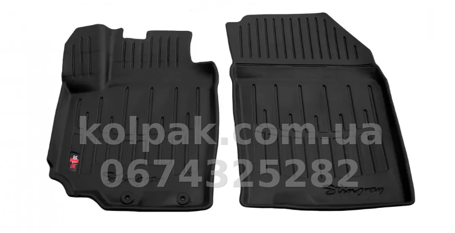 Polyurethane floor mats for Suzuki SX4 2013-/Vitara 2 2015-, with raised edges, 2 pcs, Stingray, 5021022 Polyurethane floor mats for Suzuki SX4 2013-/Vitara 2 2015-, with raised edges, 2 pcs, Stingray, 5021022 β photo 1