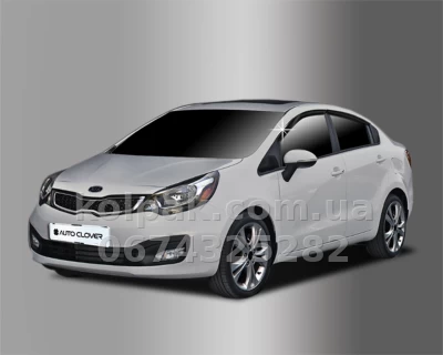Дефлектори вікон KIA Rio Sd 2011-2017 EUR 4 шт. Clover AC A141 Дефлектори вікон KIA Rio Sd 2011-2017 EUR 4 шт. Clover AC A141 — фото 10