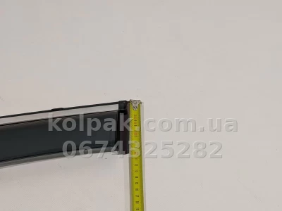 Дефлектори вікон Nissan Rogue 2014–2021 HAVOC — з хромованою смугою — фото 8