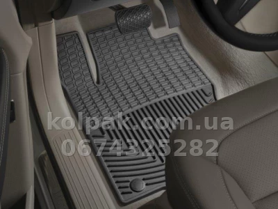 Килимки в салон Mercedes-Benz GL-Class/ML-Class 2012-, передні, чорні, Weathertech W257 — фото 2