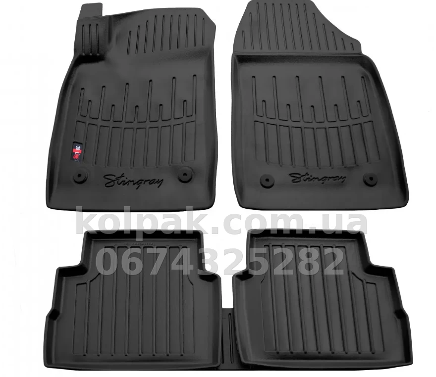 Поліуретанові килимки в салон Opel Vectra C SD 2002-2008, з бортиком, 5 шт., Stingray, 5015075 Поліуретанові килимки в салон Opel Vectra C SD 2002-2008, з бортиком, 5 шт., Stingray, 5015075 — фото 1