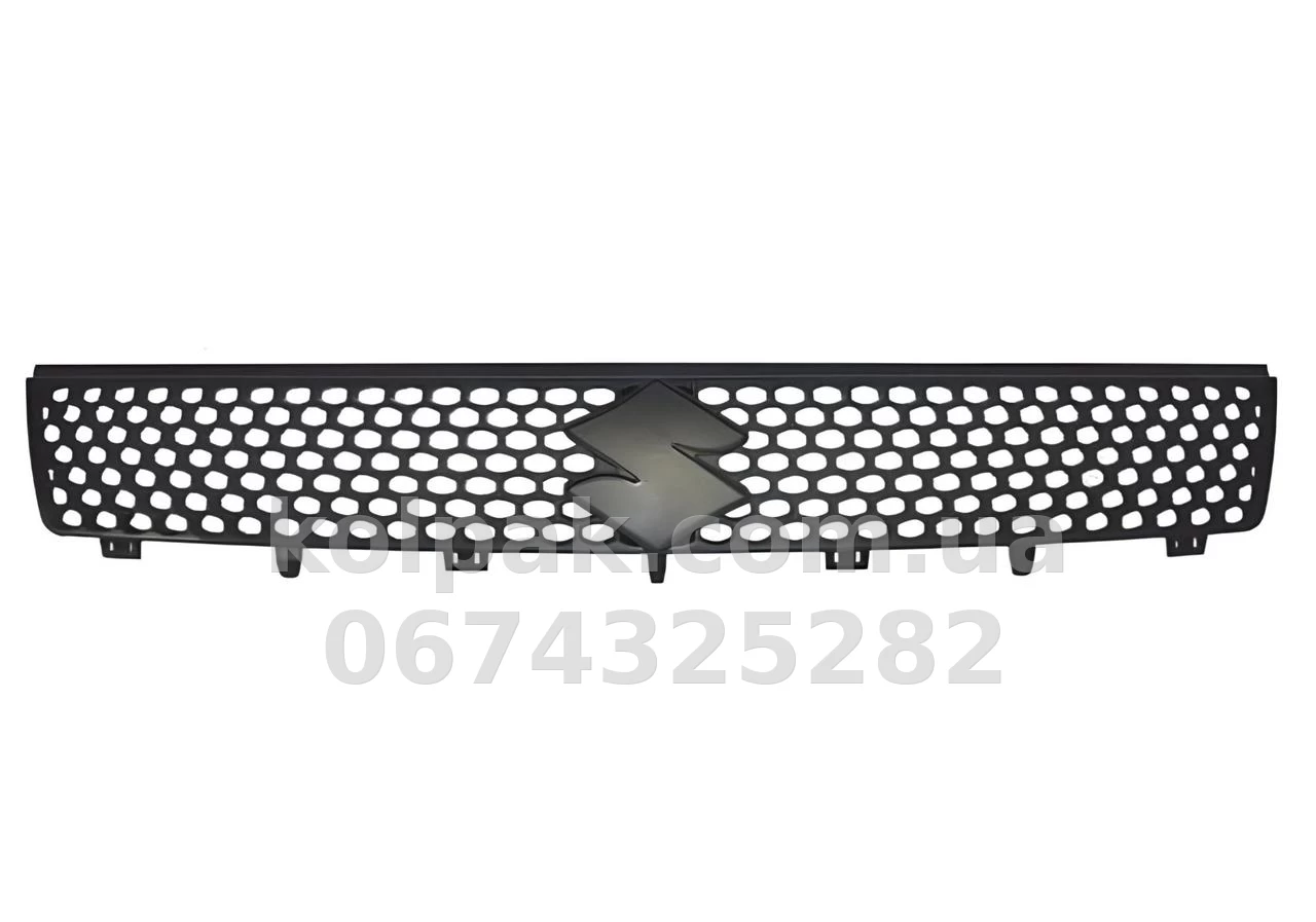 Решітка радіатора Suzuki Swift 3 2005-2007, чорна, AVTM, 186814990 Решітка радіатора Suzuki Swift 3 2005-2007, чорна, AVTM, 186814990 — фото 1
