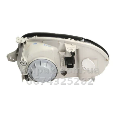 Front right headlight Daewoo Lanos 1996-/Zaz Sens 2002-, H4, electric adjustment, Depo, 222-1104R-LDEMN — photo 2