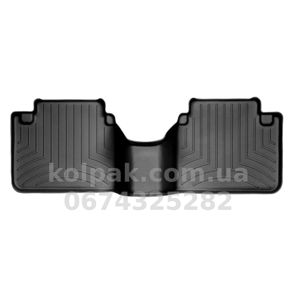 Floor mats for Honda Accord 2008-2013, with raised edges, rear, black, Weathertech 441482 Floor mats for Honda Accord 2008-2013, with raised edges, rear, black, Weathertech 441482 β photo 1