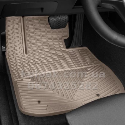 Floor mats for BMW 3-Series 1999-2003, front, beige, Weathertech W360TN — photo 2